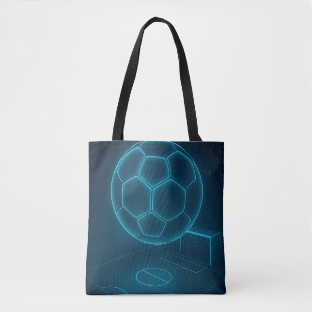 Neon Futuristic Soccer Field Art (Vorderseite)