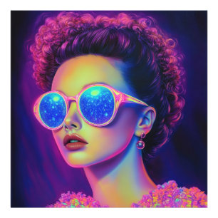 Neon Galaxy Glamour Fotodruck