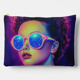 Neon Galaxy Glamour Zubehörtasche