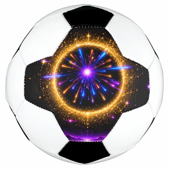 Neon Galaxy Kompaktspiegel Fußball (Vorderseite)