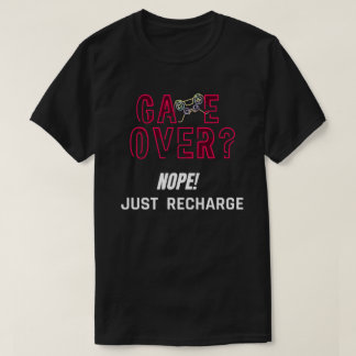 Neon-Game-Over-Gamer-Aufladedesign T-Shirt