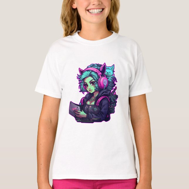Neon Gamer T-Shirt (Vorderseite)