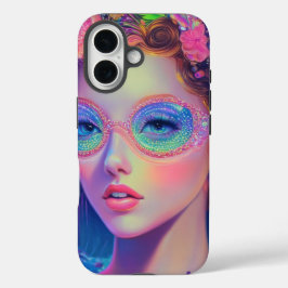 Neon Garden Goddess iPhone 16 Hülle