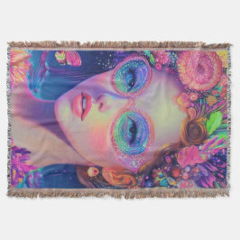 Neon Garden Goddess Decke