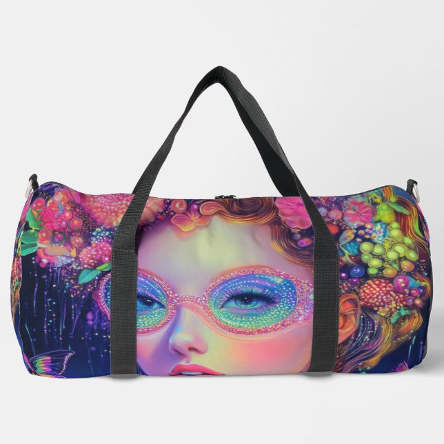 Neon Garden Goddess Duffle Bag (Vorderseite)
