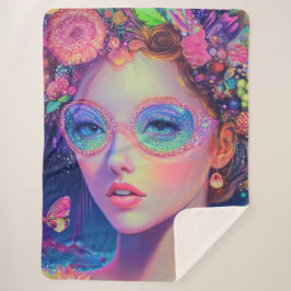 Neon Garden Goddess Sherpadecke