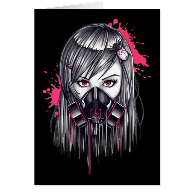 Neon Gas Mask Girl (Vorne)