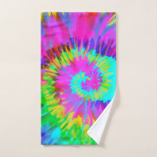 Neon Gefärbte Krawatte Swirl Handtuch