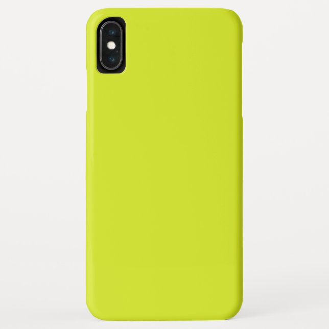 Neon Gelb Case-Mate iPhone Hülle (Rückseite)
