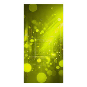Neon Gelbes Geometrisches Lichtportal Poster