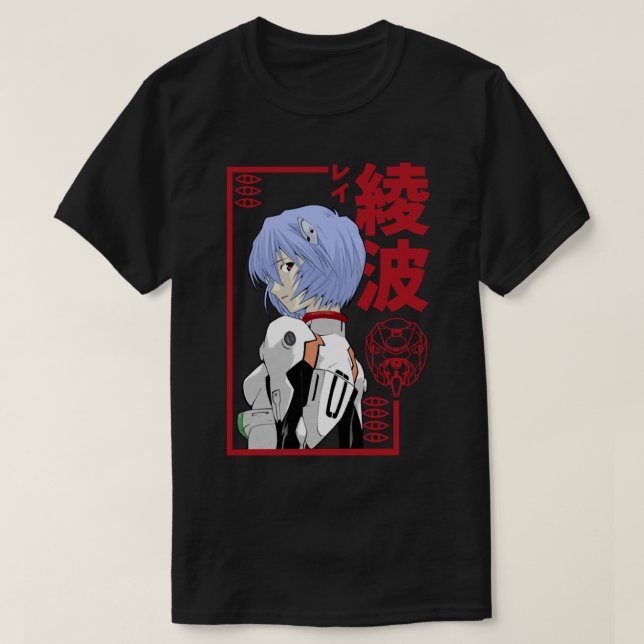 Neon Genesis Evangelion Rei Ayanami T-Shirt (Design vorne)