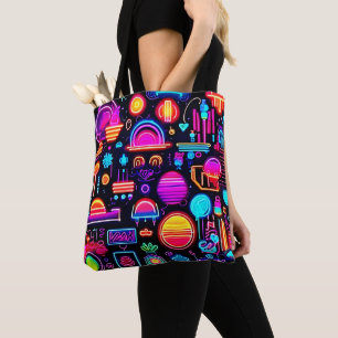 Neon Geometric Abstrakt