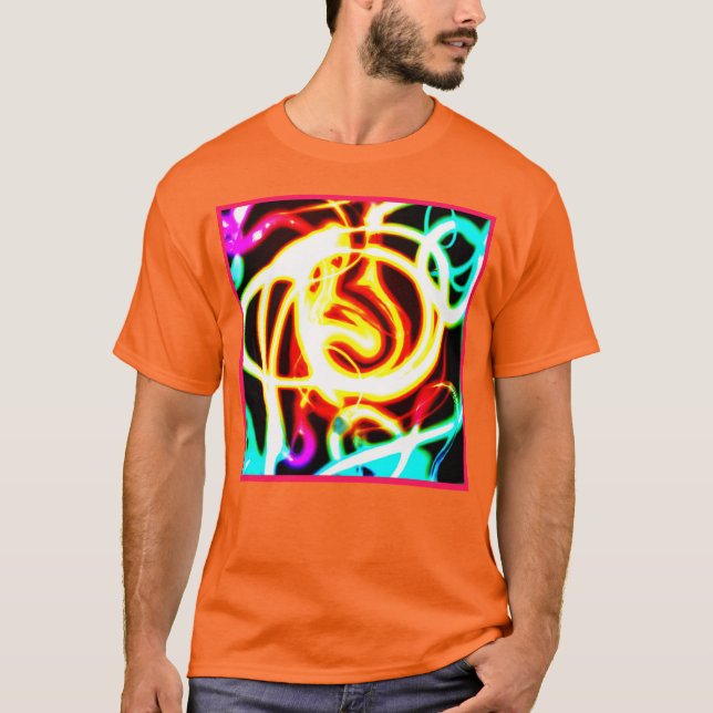 Neon Geometric Art Design für Ihre Bedürfnisse T-Shirt (Vorderseite)