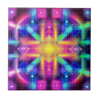 Neon Geometric Fliese