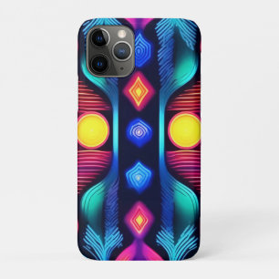 Neon Geometric Mandala Art Case-Mate iPhone Hülle
