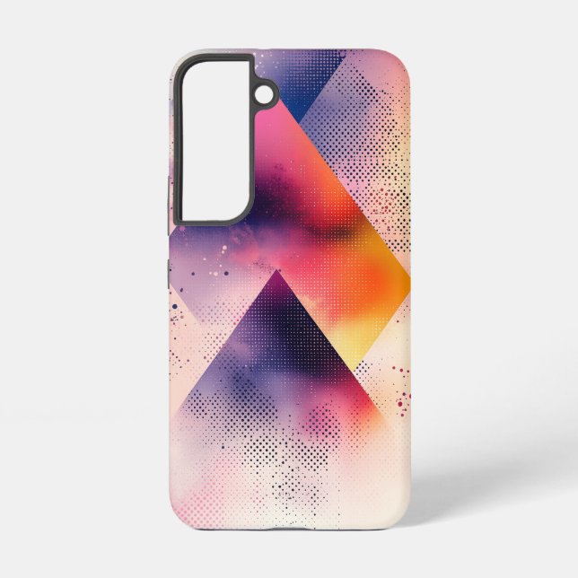 Neon Geometry Phone Case Samsung Galaxy Hülle (Rückseite)