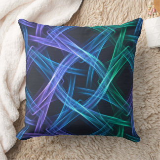 Neon-gewebte Lichtbänder Abstract Fusion Design Kissen