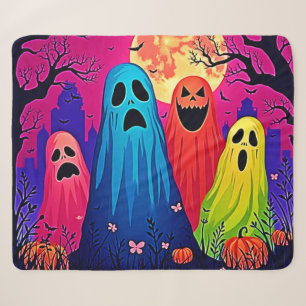 Neon Ghosts' Halloween-Party Design Sherpadecke