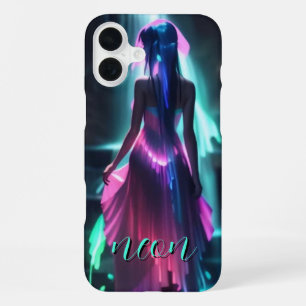 Neon Girl Mit Monogramm Case- Mate iPhone 16 Plus Hülle