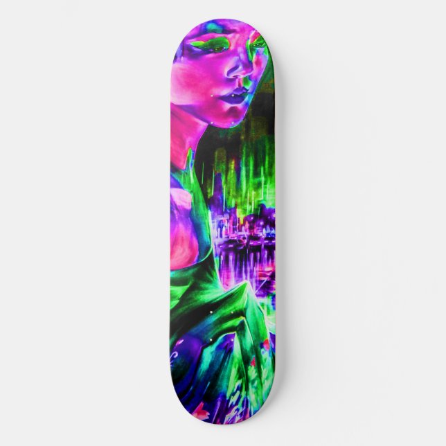Neon Girl Skateboard Deck (Vorderseite)