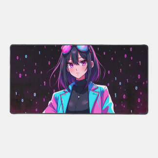 Neon Girls Don't Cry Desk Mat Schreibtischunterlage