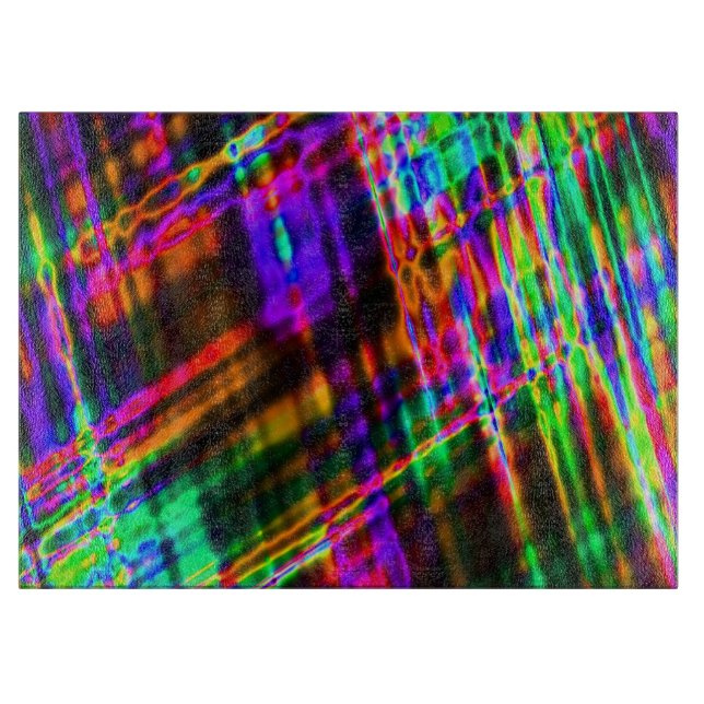 Neon Glass Cutting Board Schneidebrett (Vorderseite)