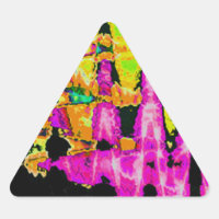 Neon Glitch Abstrakt Art Poster Print