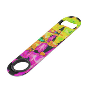 Neon Glitch Abstrakt Art Poster Print Speed Flaschenöffner