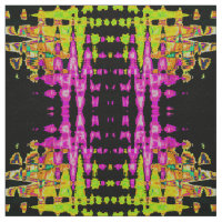 Neon Glitch Abstrakt Art Poster Print