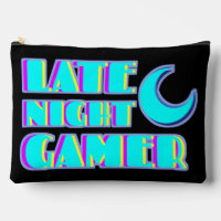 Neon Glitch Gamer-Tasche | Synthwave-Tech