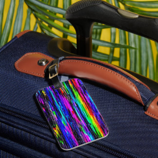 Neon-Glitch-Static-Gepäckanhänger Gepäckanhänger