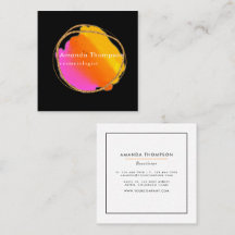Neon Glitzer Business Card