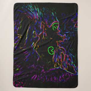 Neon Glow Cat Sherpadecke