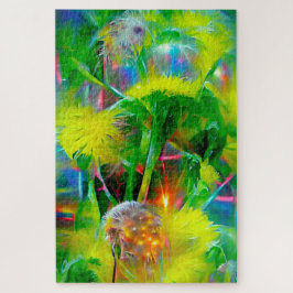 Neon Glow Dandela im Dream Garden Puzzle