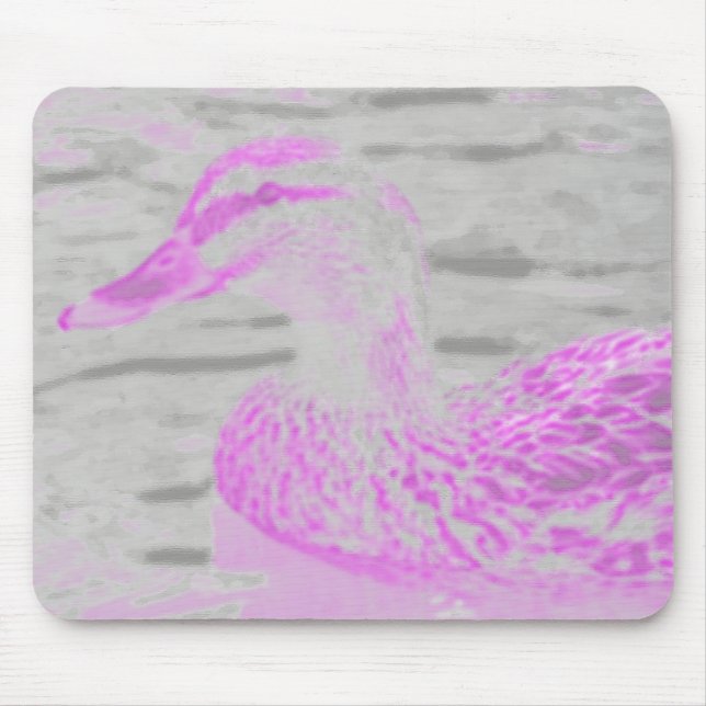 Neon Glow Duck Mousepad (Vorne)