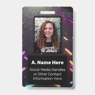 Neon Glow Nightclub ID Konzert VIP Event Pass Ausweis