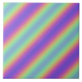 Neon Glow Rainbow Strip Keramik Tile Fliese
