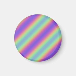 Neon Glow Rainbow Stripe Magnet