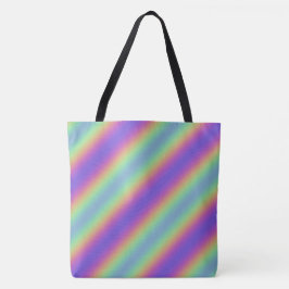 Neon Glow Rainbow Stripe Tasche