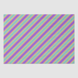 Neon Glow Rainbow Strippapier Seidenpapier