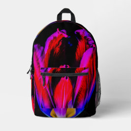 Neon Glow Tulip Bedruckter Rucksack