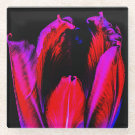 Neon Glow Tulip Glasuntersetzer