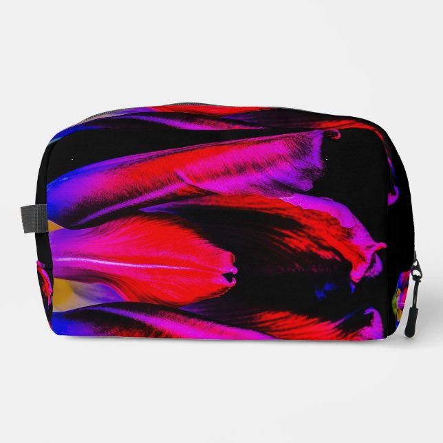 Neon Glow Tulip Waschbeutel (Vorderseite)