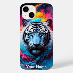 Neon Glows Tiger mystisch und ätherisch Case-Mate iPhone 14 Hülle