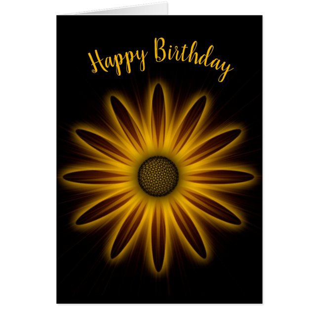 Neon Gold Birthday Daisy (Vorne)