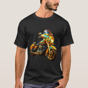 Neon Gold Cruiser – Elektrisches Tourenmotorrad Te T-Shirt