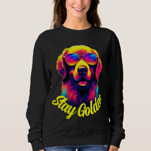 Neon Golden Retriever Sweatshirt