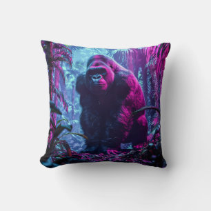Neon Gorilla Kissen