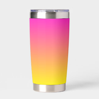 Neon Gradient Pink to Yellow Thermobecher