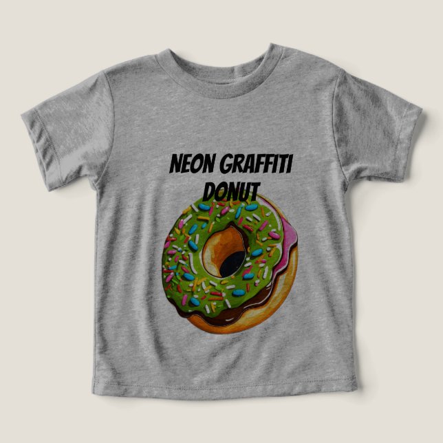 Neon Graffiti Donut–Street Art Streusel Explosion (Design Vorderseite)